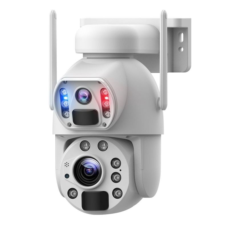 WIFI HD 10X ズーム 太陽光で動いているモーションセンサーカメラ 屋外 6MP デュアルレンズ